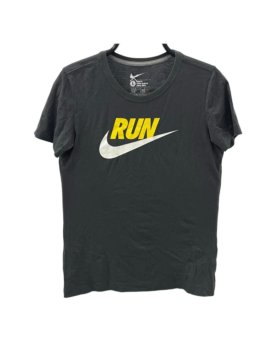 Nike Run Women's LG "Adios Suckers" Slim Fit Graphic T-shirt